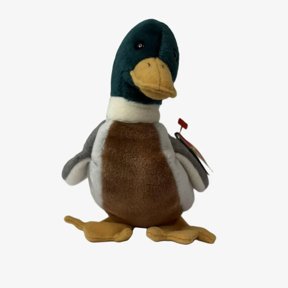 Ty Beanie Baby Jake Mallard Duck Plush w/ Tag Vintage 1997 Beanie Babies